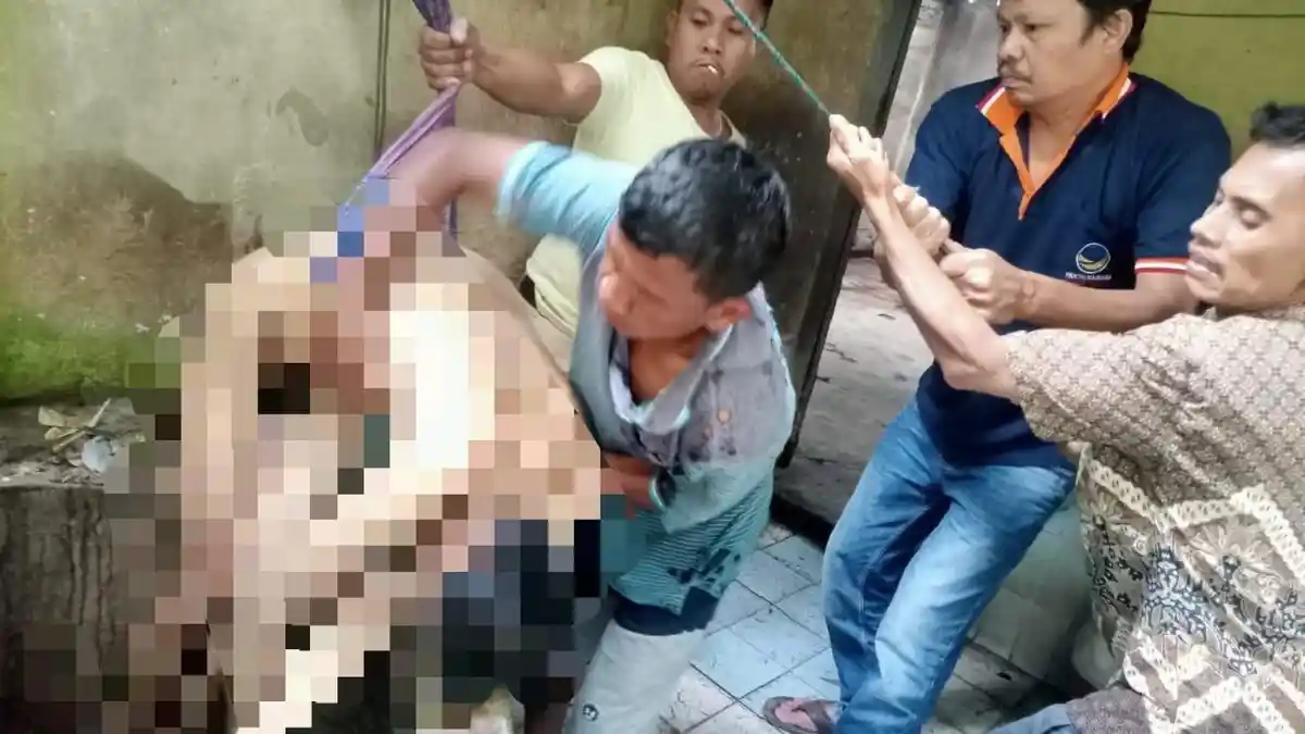 Personel Pos Yan Pelabuhan Sipinggan Tindaklanjuti Penemuan Mayat di Sumur Desa Nainggolan