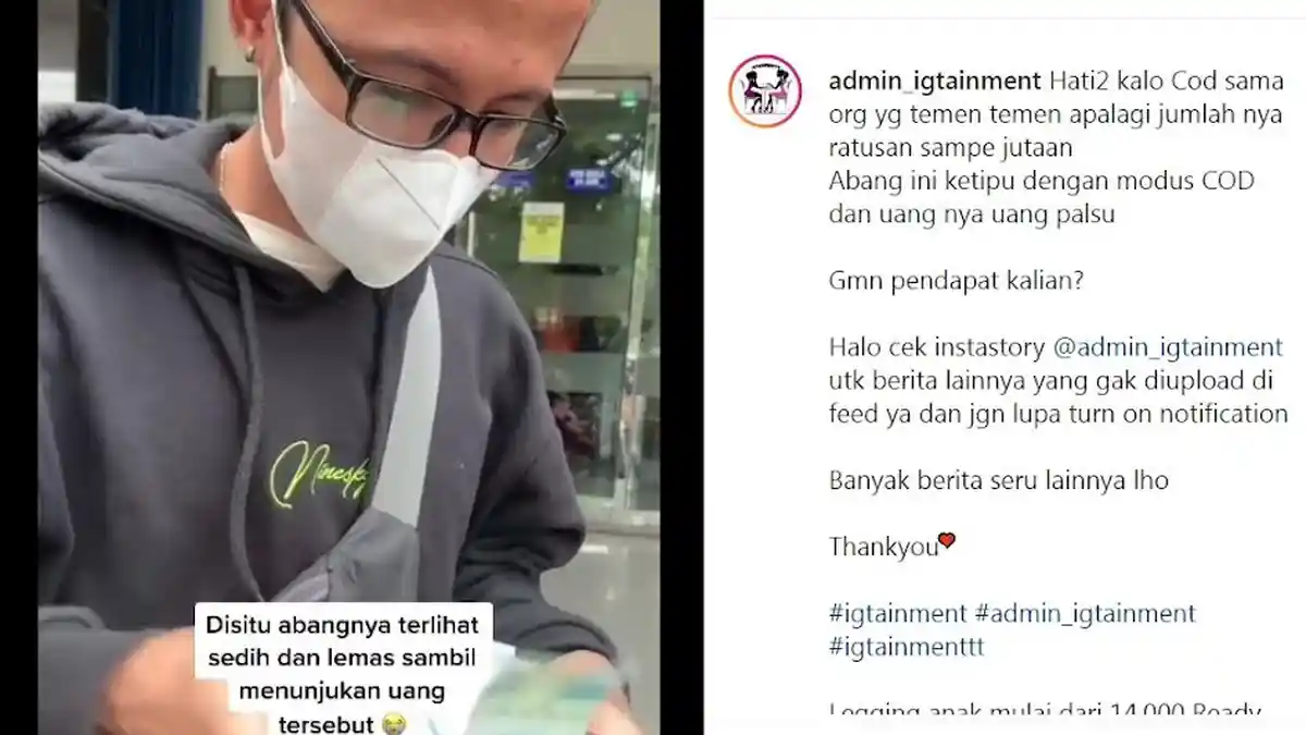 Apes Jual HP via COD, Pemuda Ini Justru Dibayar Pakai Uang Palsu