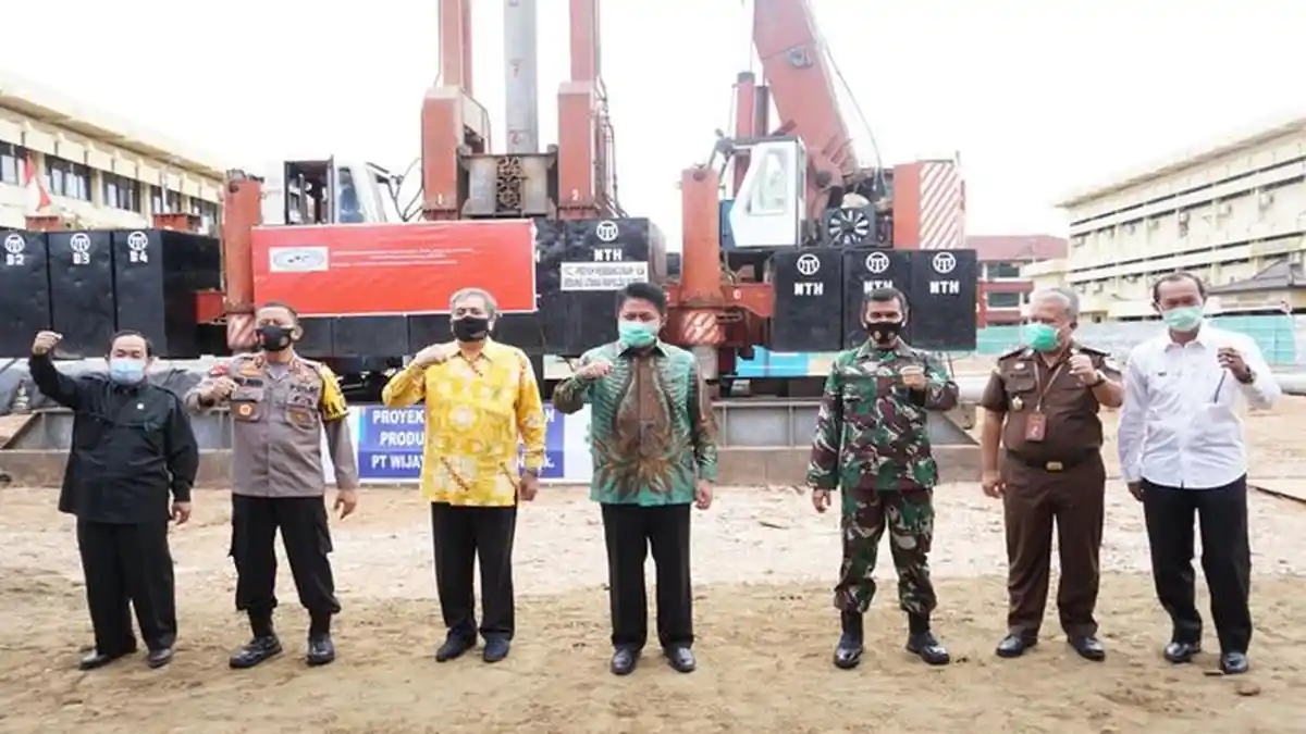 Hadiri Groundbreaking, Gubernur Herman Deru Bantu Pembangunan Gedung Baru Mapolda Sumsel