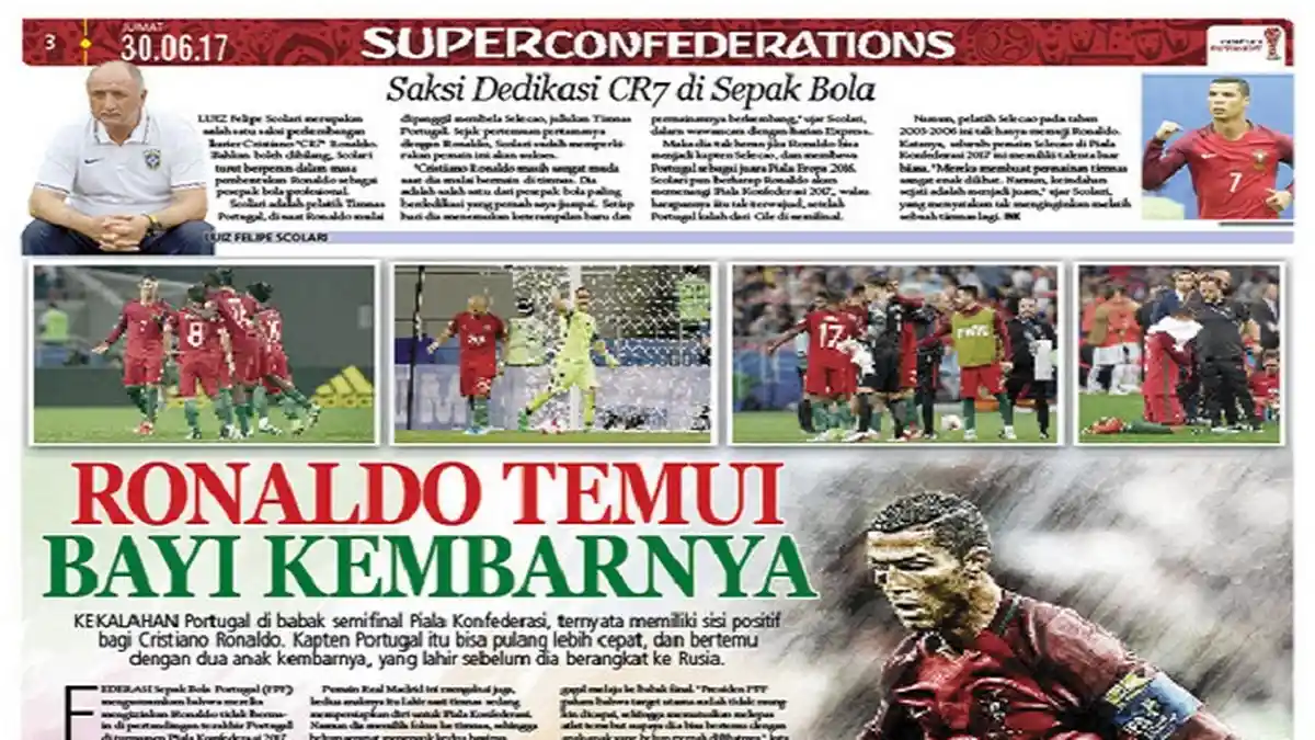 Cristiano Ronaldo Temui Bayi Kembarnya