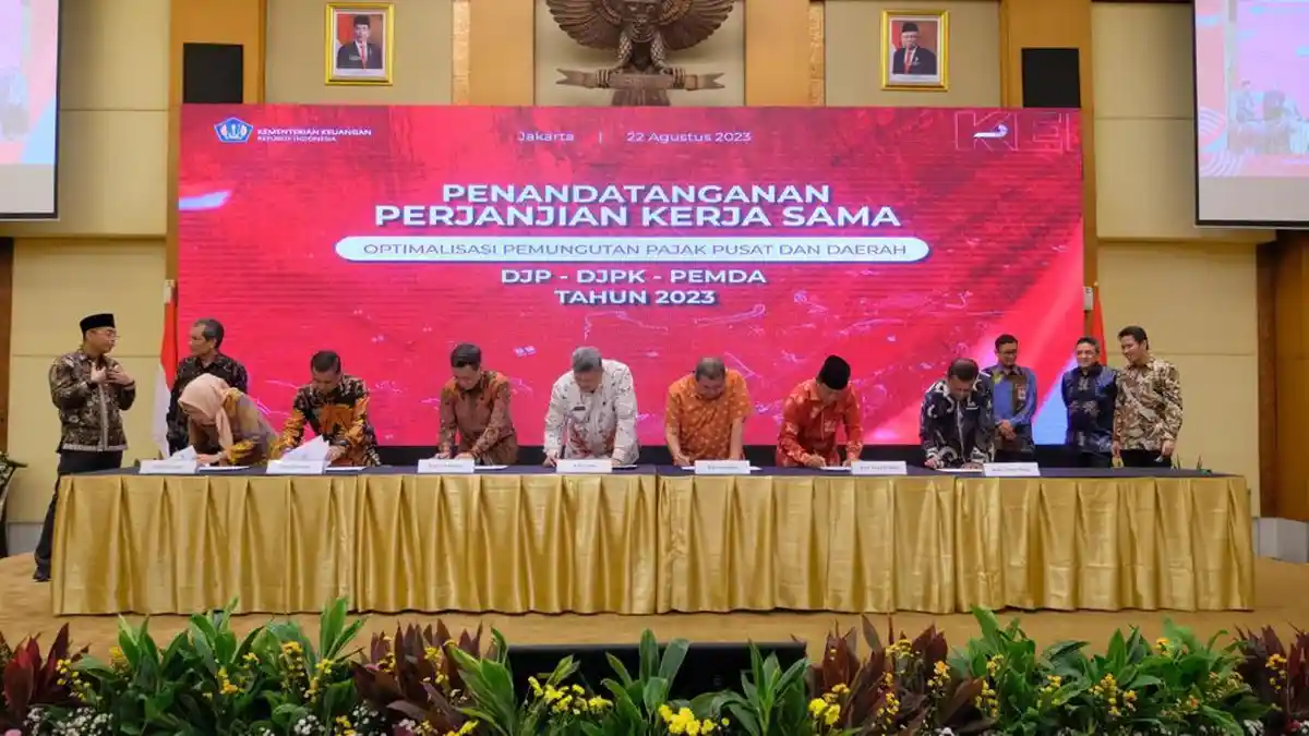 Optimalisasi Pajak Pusat dan Daerah, Taufan Pawe Teken Kerja Sama Bersama DJP