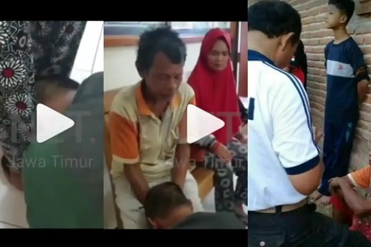 TEGA! Anak Bakar Rumah Ortu Akhirnya Sujud Minta Maaf, Netter Miris Lihat Baju Ayahnya