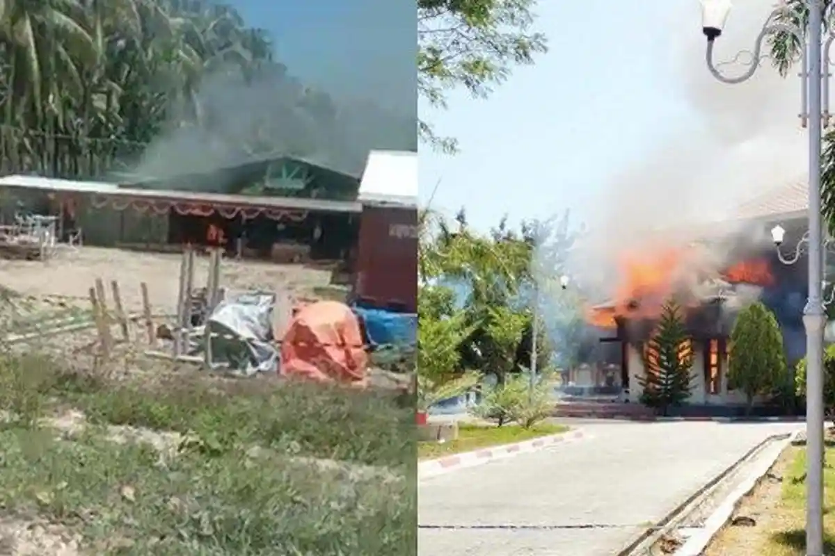 Berikut 2 Kantor yang Dibakar Pengunjuk Rasa di Pohuwato Gorontalo, Termasuk Gedung Pemkab