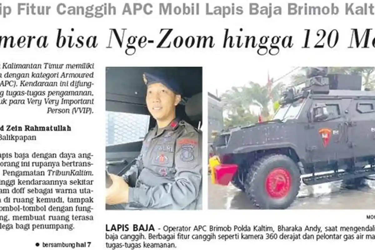 Sudah Difungsikan di IKN, Inilah Mobil Lapis Baja Brimob Kaltim dengan Berbagai Teknologi Canggih