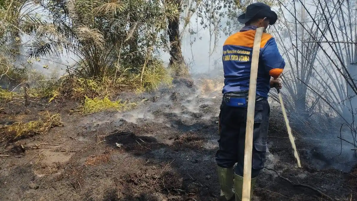 PT KTU Astra Agro Bantu Padamkan Karhutla di Dayun Siak