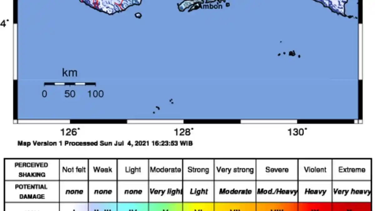 Gempa Bumi Tadi Malam 5.2 SR, Info BMKG Berikut Titik Pusat Gempa, 3 Daerah Merasakan Getaran