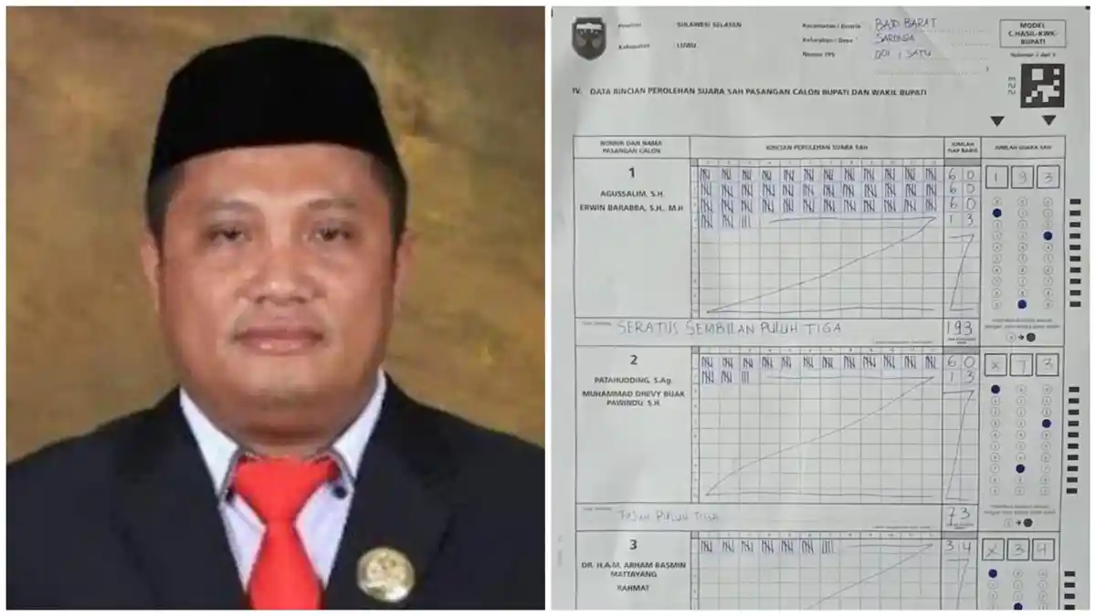 Agussalim-Erwin Barabba Unggul di TPS Ketua DPC Gerindra Luwu