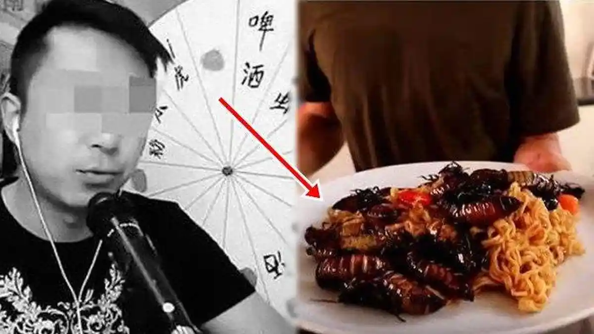 Youtuber ini Eksperiman Makan Mie Instan dengan Lauk Kecoa, Ungkap Rasanya Macam Gorengan