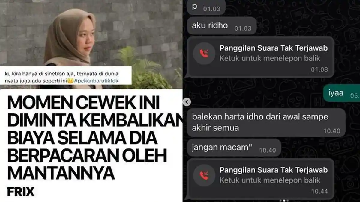 Viral Cewek Diteror Mantan Ditagih Kembalikan Uang Saat Pacaran, Uang Bensin dan Nonton Diminta Lagi