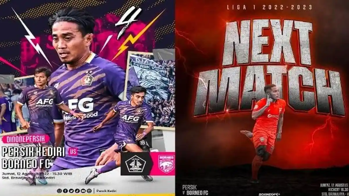 Jadwal Liga 1 Hari Ini: Persik Vs Borneo, Head to Head, Prediksi Susunan Pemain dan Link Streaming