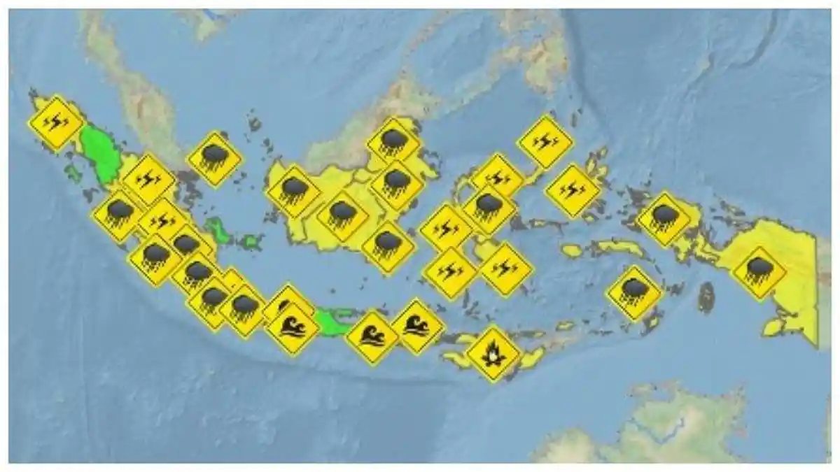 Waspada Angin Kencang dan Hujan Lebat, Peringatan Dini BMKG Cuaca Ekstrem Jumat 11 September 2020