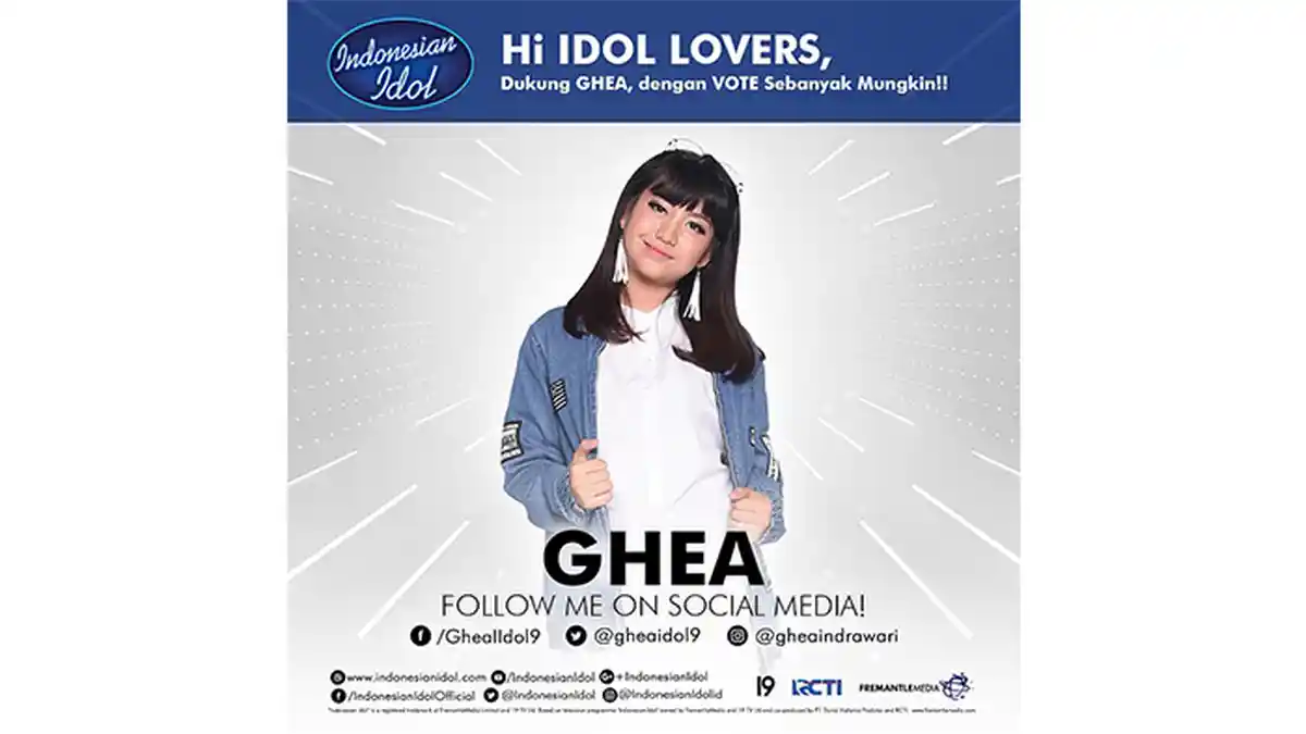 Ini Ungkapan Ghea Setelah Harus Tereliminasi di Ajang Indonesian Idol 2018