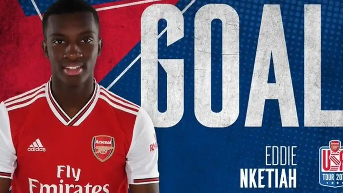 Wonderkid Eddie Nketiah Borong 2 Gol, Highlight dan Cuplikan Gol Arsenal vs Fiorentina di ICC 2019