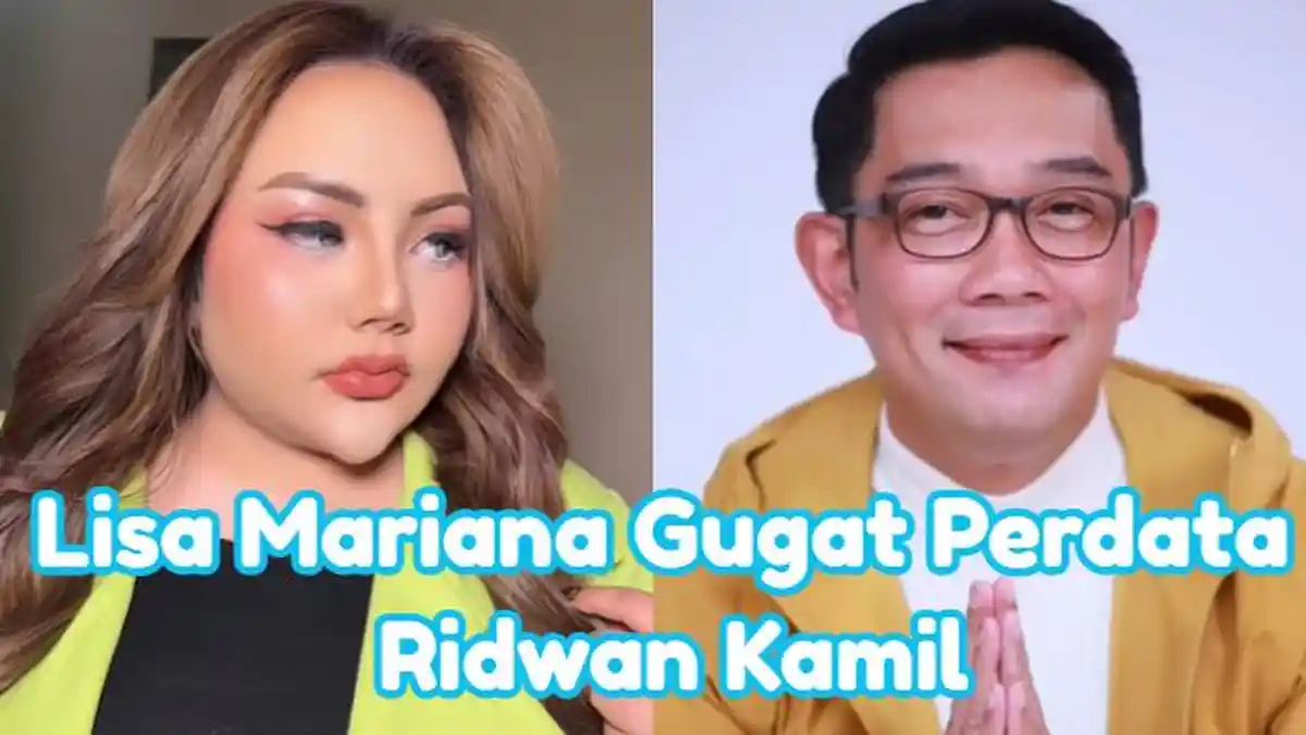 Serangan Balik Lisa Mariana setelah Dipolisikan Ridwan Kamil, Gugat RK Secara Perdata ke PN Bandung