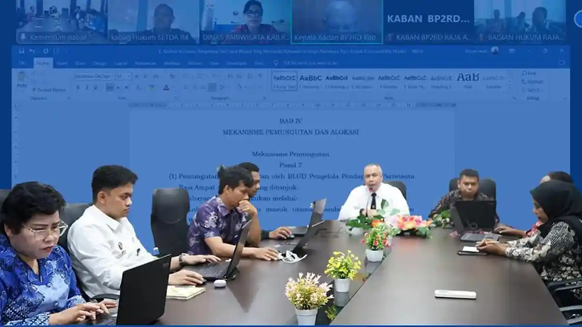 Kanwil Kemenkum Pabar Harmonisasi 2 Raperbup Raja Ampat