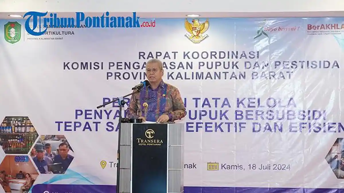 Pemprov Kalbar Komitmen Agar Penyaluran Pupuk Subsidi Tepat Sasaran