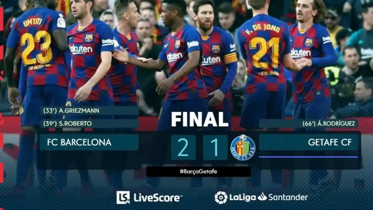 Hasil Lengkap Liga Spanyol, Real Madrid Dipepet Barcelona, Atletico Tertinggal 2 Angka dari Getafe