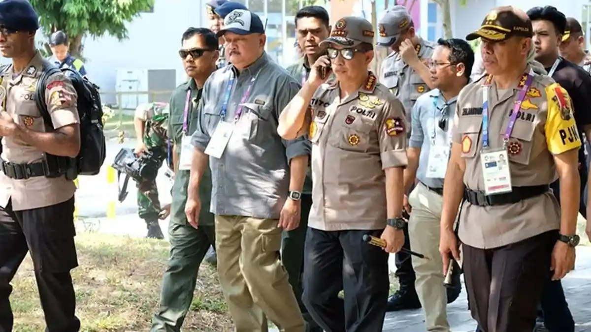 Setiap Hari Gubernur Alex Noerdin Tinjau JSC, Kali ini Bersama Kapolri Keliling Jakabaring