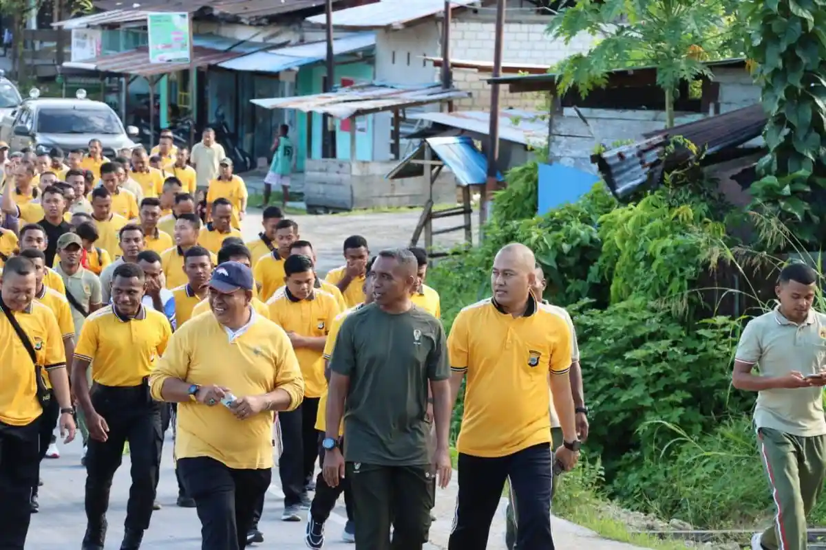 Jalan Santai hingga Lomba Joget Berpasangan, Begini Cara Polres Sorong Selatan Jaga Kondusifitas