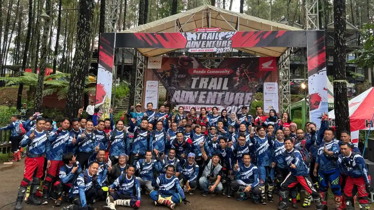 Ratusan Rider Honda CRF Jelajahi Jalur Ekstrem Trawas dalam Trail Adventure East Java Series 2025