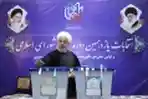 Presiden Hassan Rouhani Memberikan Suara Pemilihan Parlemen