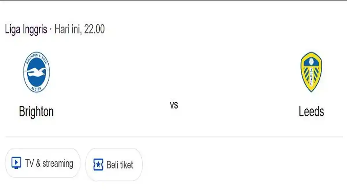 Prediksi Skor dan Susunan Pemain Brighton VS Leeds United, Duel Sengit Welbeck dan Okafor