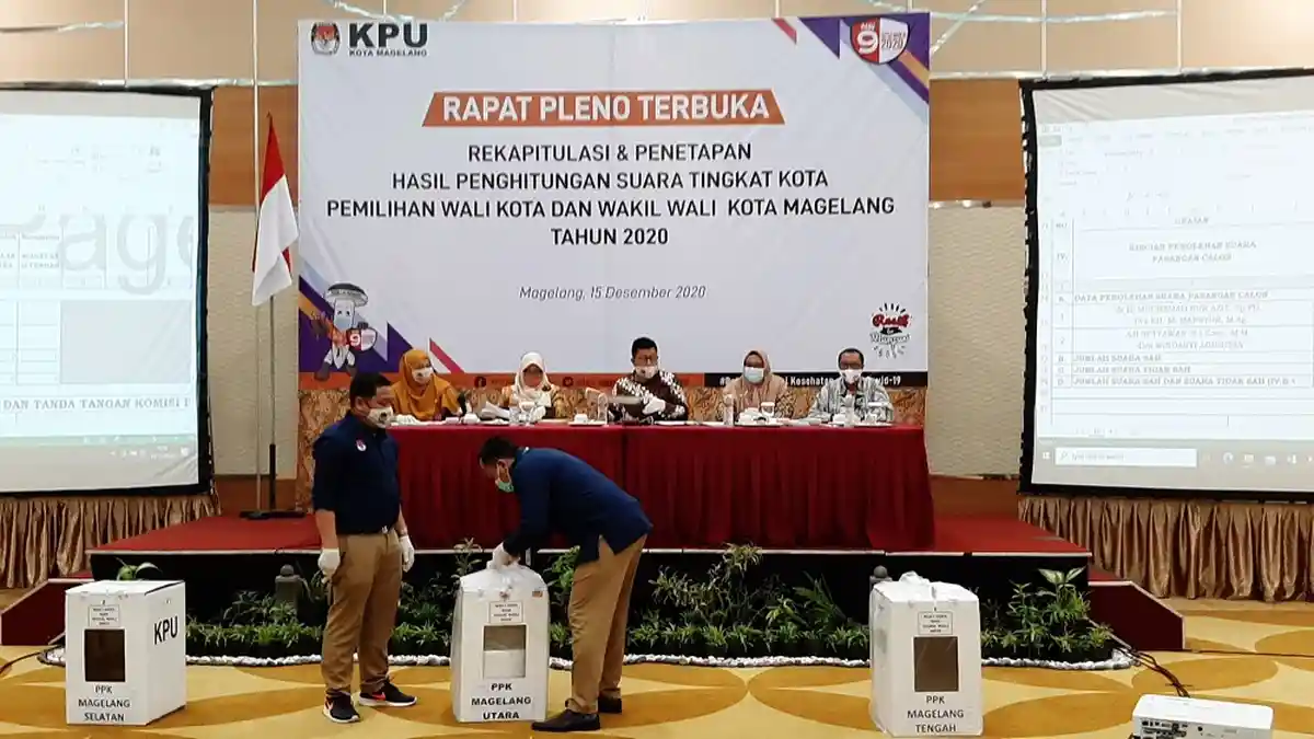 Hasil Resmi Pilkada Kota Magelang 2020 Dihitung Hari ini