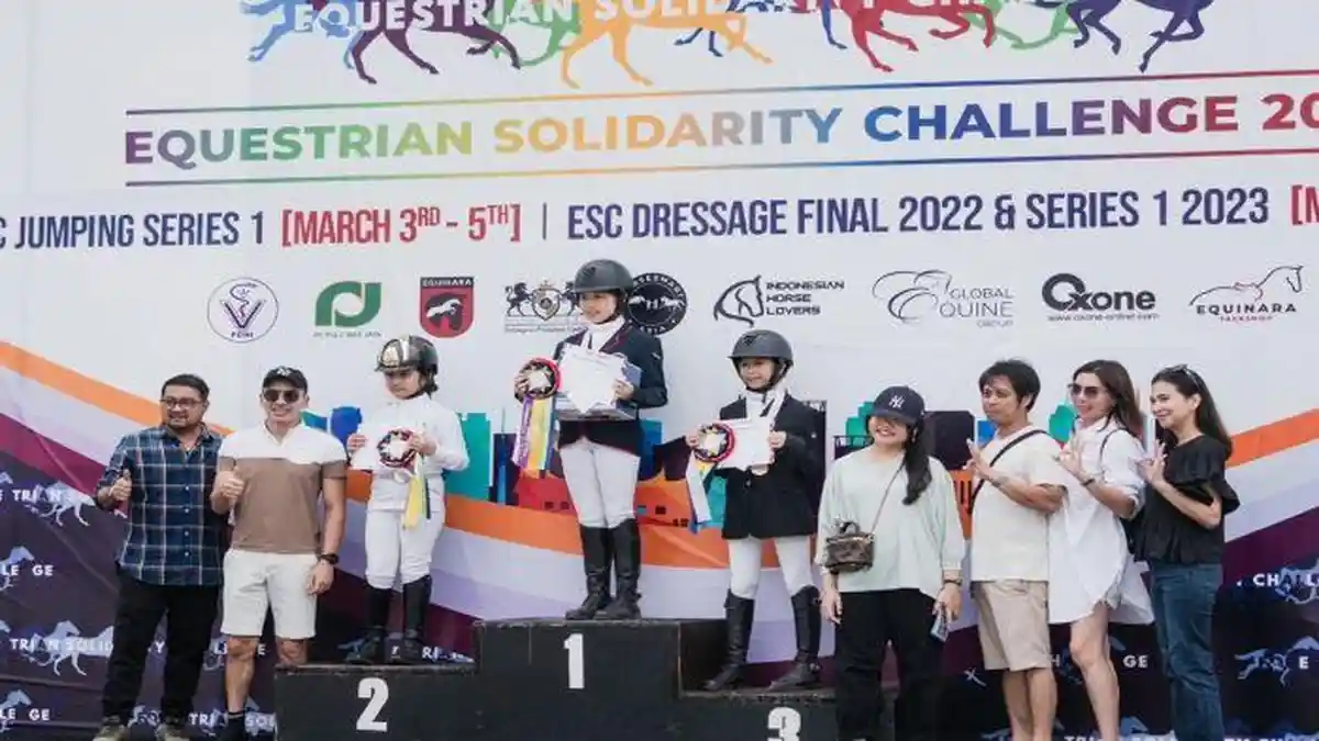Hebat, Atlet Berkuda 3D Stable Sumsel Dulang Prestasi Diajang Equestrian Solidarity Challenge 2023  