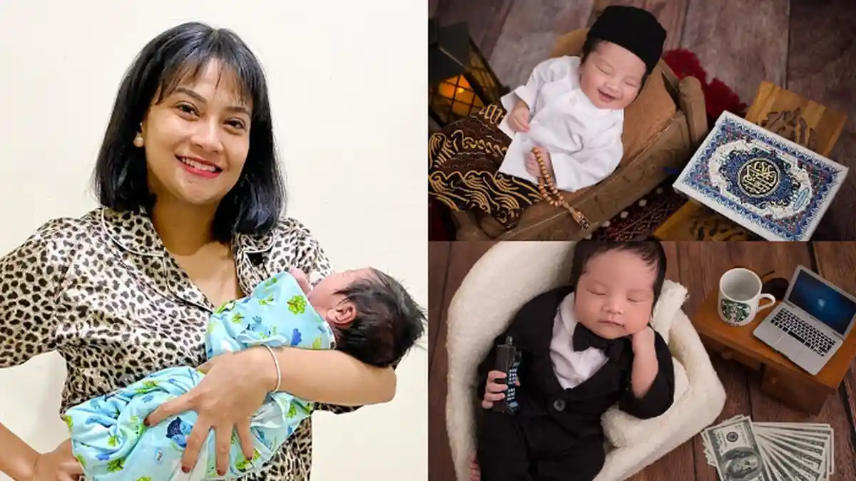 Potret Gemas Gala Sky Anak Vanessa Angel, Dandan Ala Bos hingga Tersenyum Saat Pakai Peci