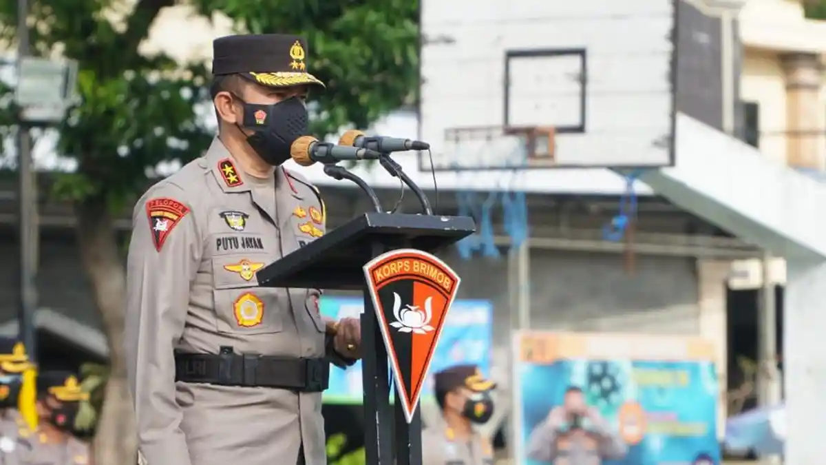 1.632 Personel Polda Bali Mulai Bertugas Sebagai Tracer & Vaksinator, Kapolda Beri Pesan Khusus