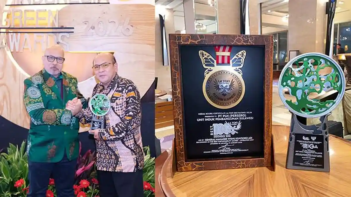 PLN UIP Sulawesi Dapat Penghargaan di Indonesia Green Awards 2026, Predikat Platinum Alignment