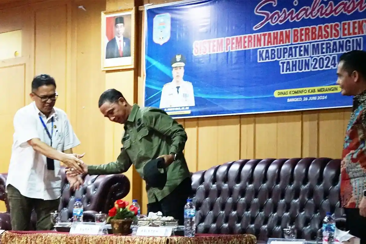 Pj Bupati Merangin Jambi Buka Sosialisasi Sistem Pemerintahan Berbasis Elektronik