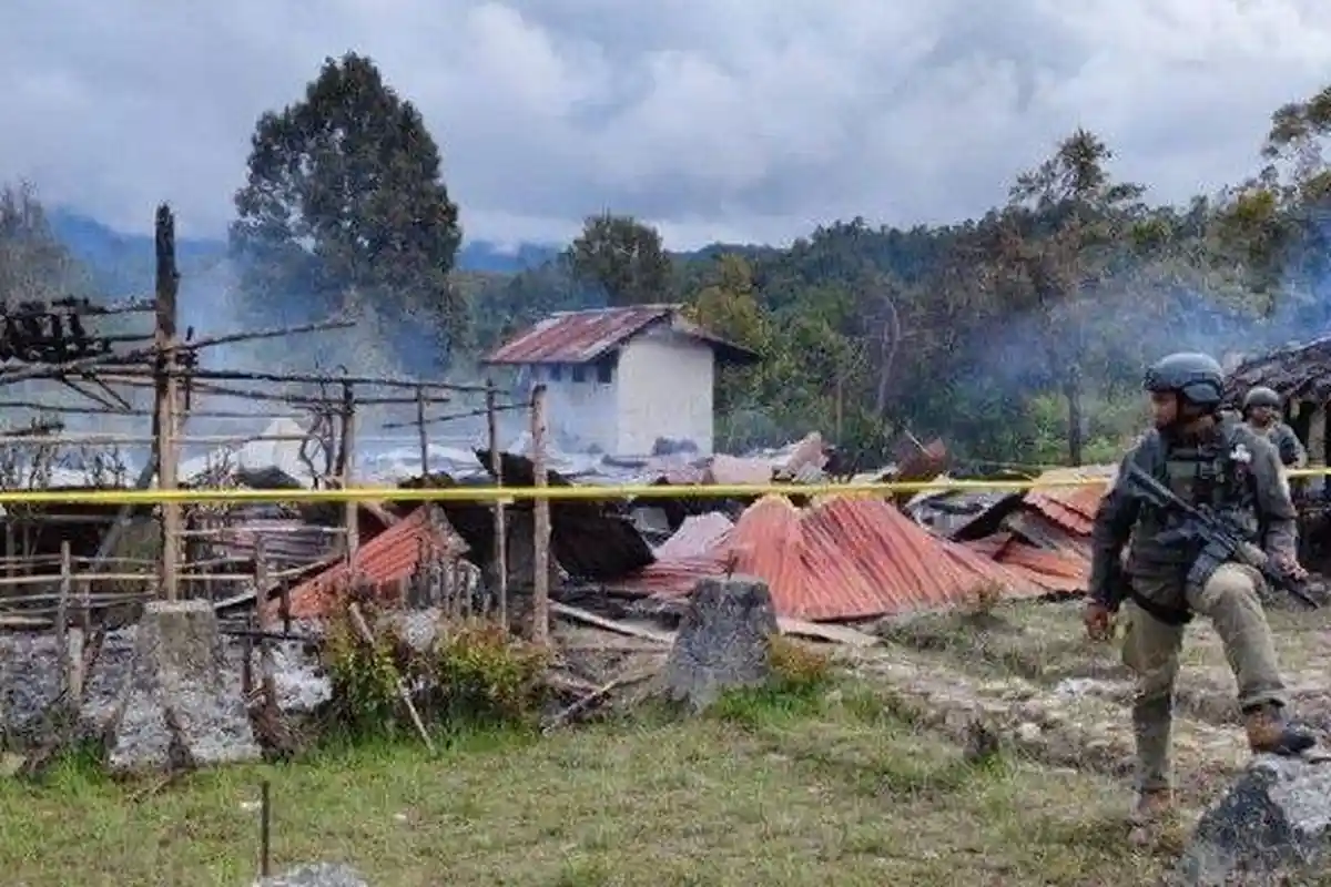 235 Anak Tak Sekolah Gara-gara Ulah KKB Bakar SMA Negeri 1 Oksibil, Guru dan Siswa Trauma Berat