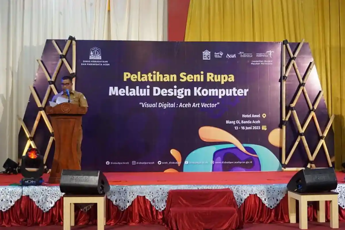 Disbudpar Aceh Gelar Pelatihan Seni Rupa Melalui Design Komputer di Banda Aceh