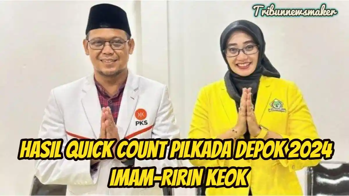 Hasil Quick Count Pilkada Depok 2024 Imam-Ririn Keok, Supian-Chandra 53,19 Persen, PKS Hitung Manual