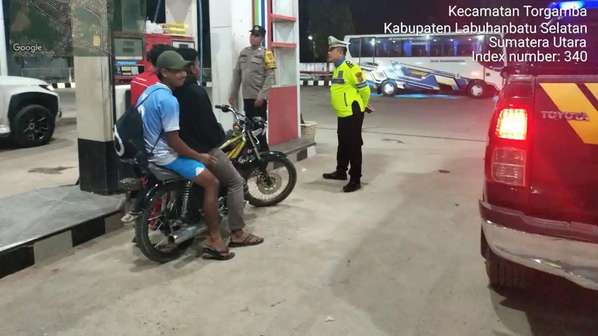 Polsek Torgamba Gelar Patroli KRYD untuk Antisipasi Geng Motor, Begal dan 3C