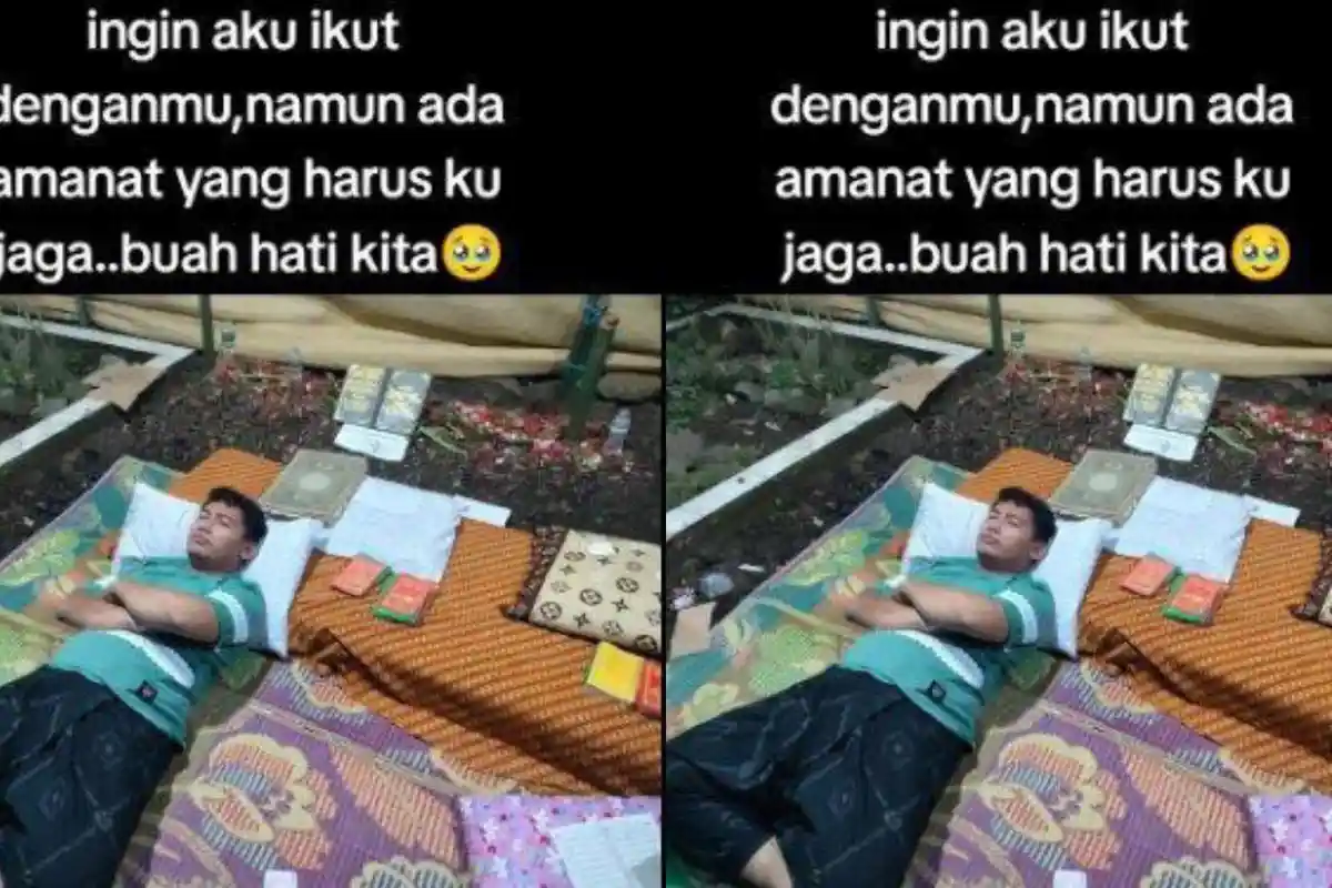 Cerita Pilu Pria di Majalengka Tidur di Makam Istri dan Ibunya, Kini Hanya Hidup Berdua Dengan Anak