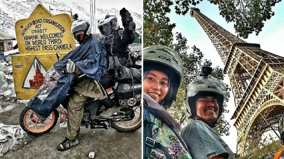 Pasangan Suami Istri Ini Liburan Keliling Eropa Bersepeda Motor, Jarak Tempuhnya 27 Ribu KM