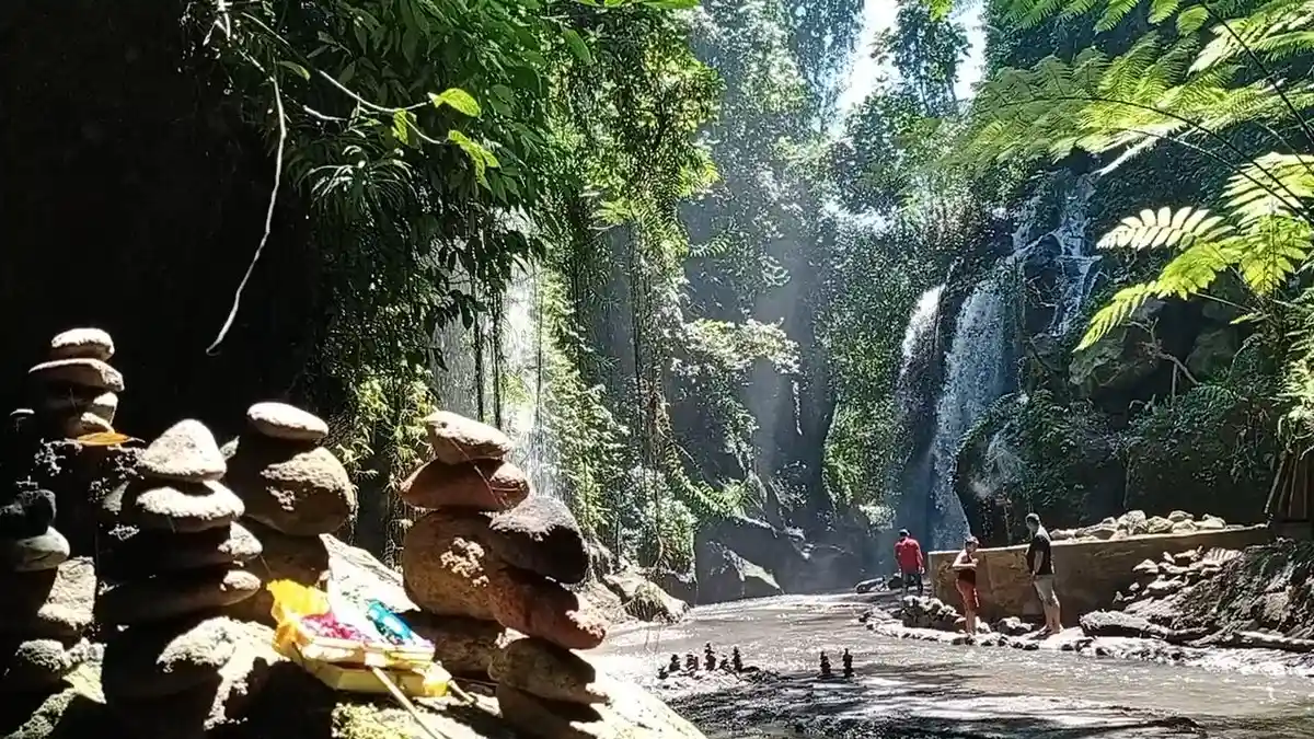 Baru Buka! Bau Busuk Kotoran Babi di Yeh Bulan Waterfall, Tercemar 2 Bulan Setelah Pembukaan!