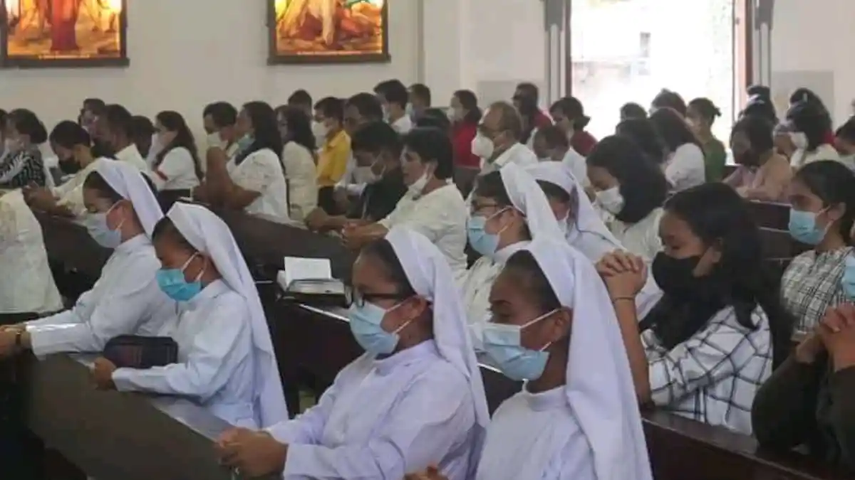 Gereja Santa Maria di Sidikalang Rayakan Jumat Agung Tanpa Jalan Salib