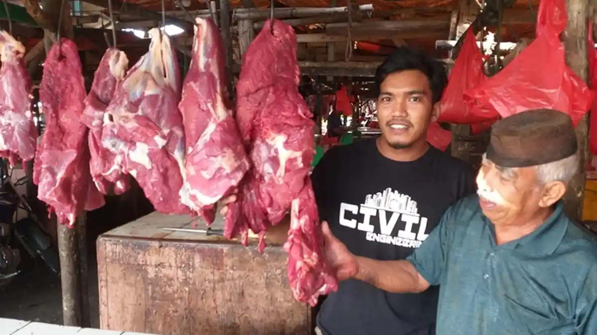 Pedagang Daging Sapi di Pasar Ingin Ada Pembatasan Daging Impor