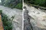 VIDEO: Mengerikan, Banjir Bagai Aliran Sungai Deras di Tabanan, Warga Sampai Ikat Mobil