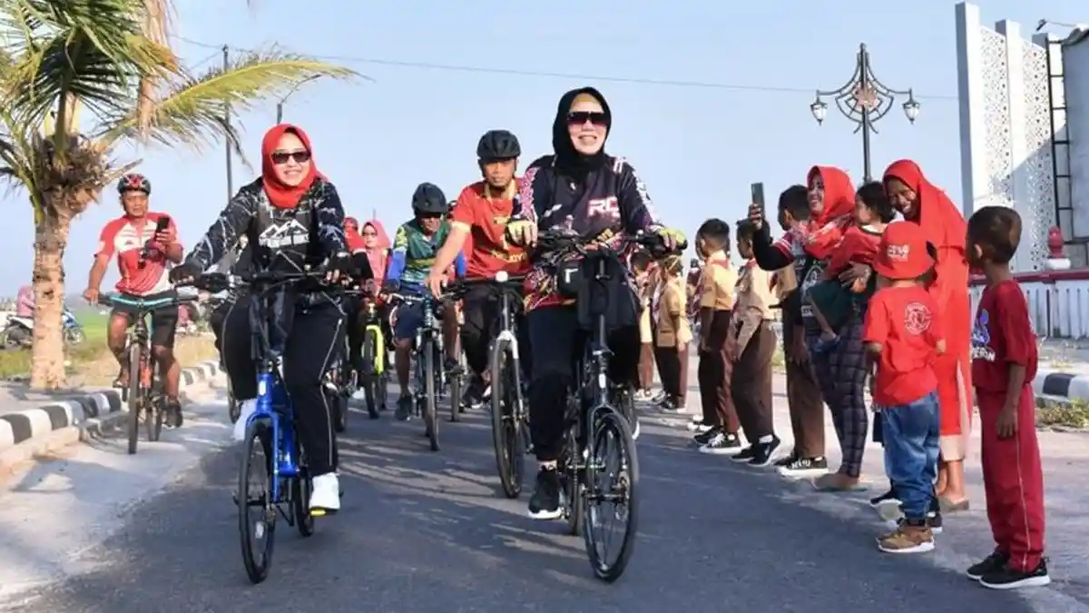 Gowes Jumat Pagi Bupati Sukoharjo Pekan Ini Dilaksanakan di Tawangsari