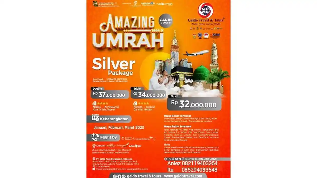 Promo Umroh Resmi di Jambi Dari PT Gaido Azza Darussalam