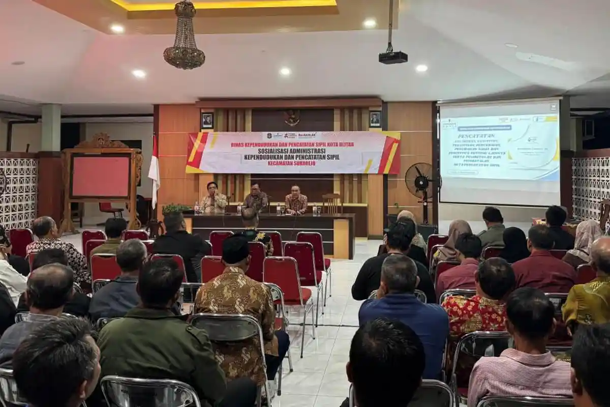 Dispendukcapil Lakukan Sosialisasi Adminduk kepada RT dan RW se-Kota Blitar, Ini Tujuannya