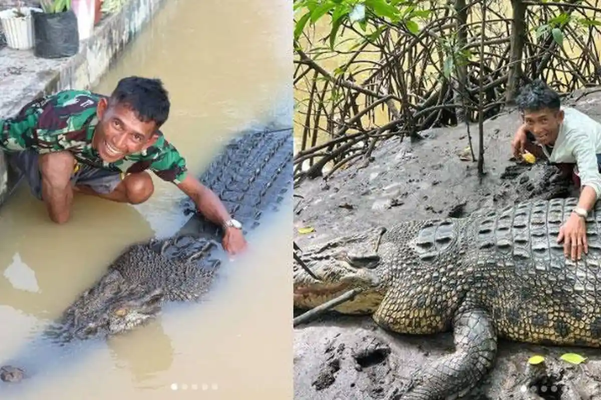 Awal Mula Kisah Persahabatan Buaya Riska dan Pak Ambo, 26 Tahun Lalu Riska Buntuti Ambo Tapi Dicueki