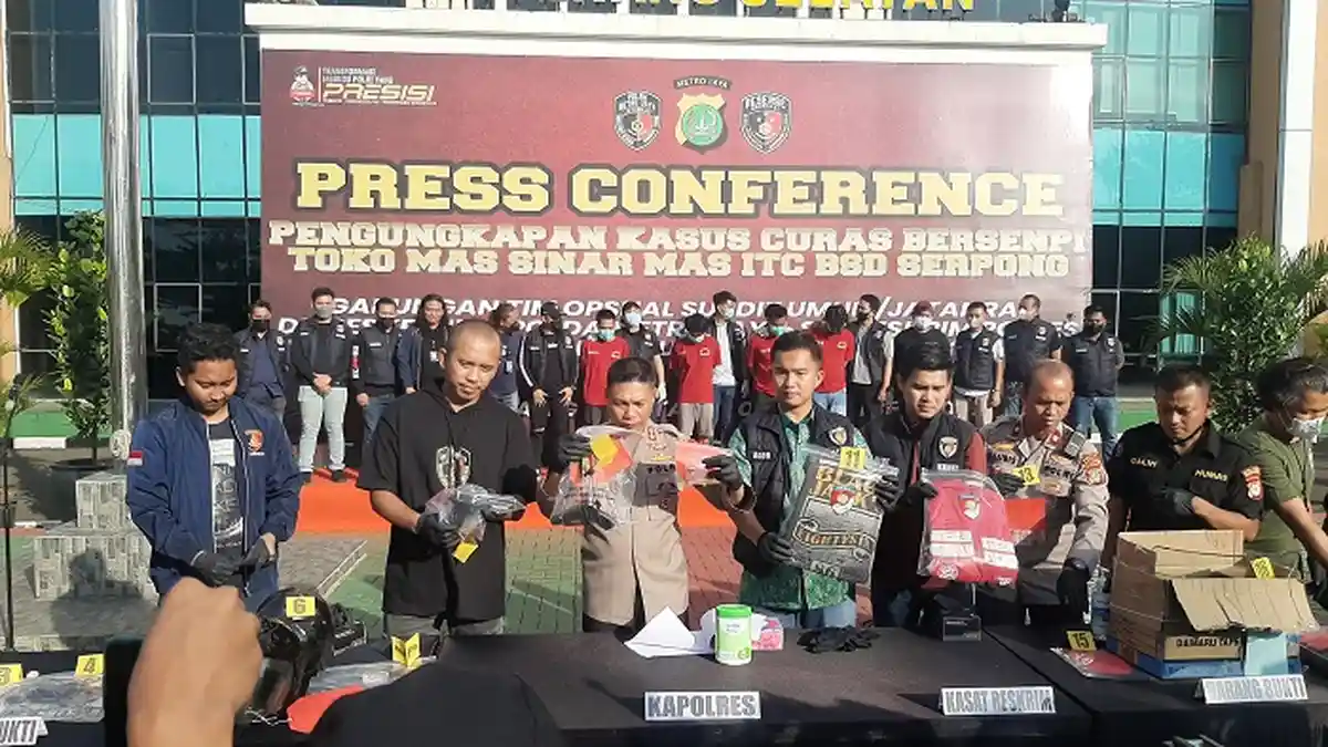 Pelaku Perampokan Toko Emas ITC BSD Matangkan Rencana Perampokan 3 Hari