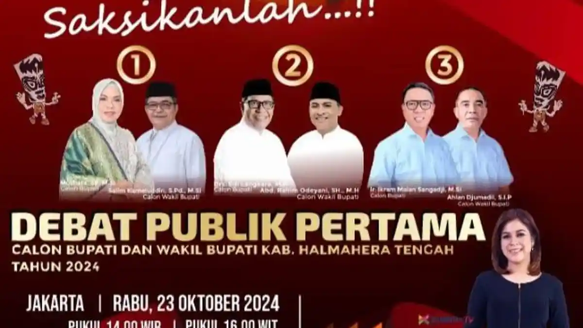Debat Perdana Paslon Pilkada Halmahera Tengah 2024 Dijadwalkan Pekan Depan