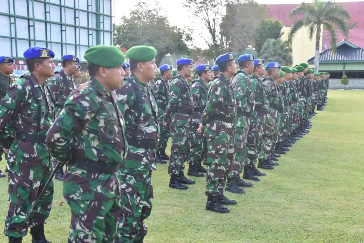 Ribuan Prajurit TNI di Kalimantan Timur dan Kaltara Siaga Jelang Pelantikan Jokowi dan Maruf Amin