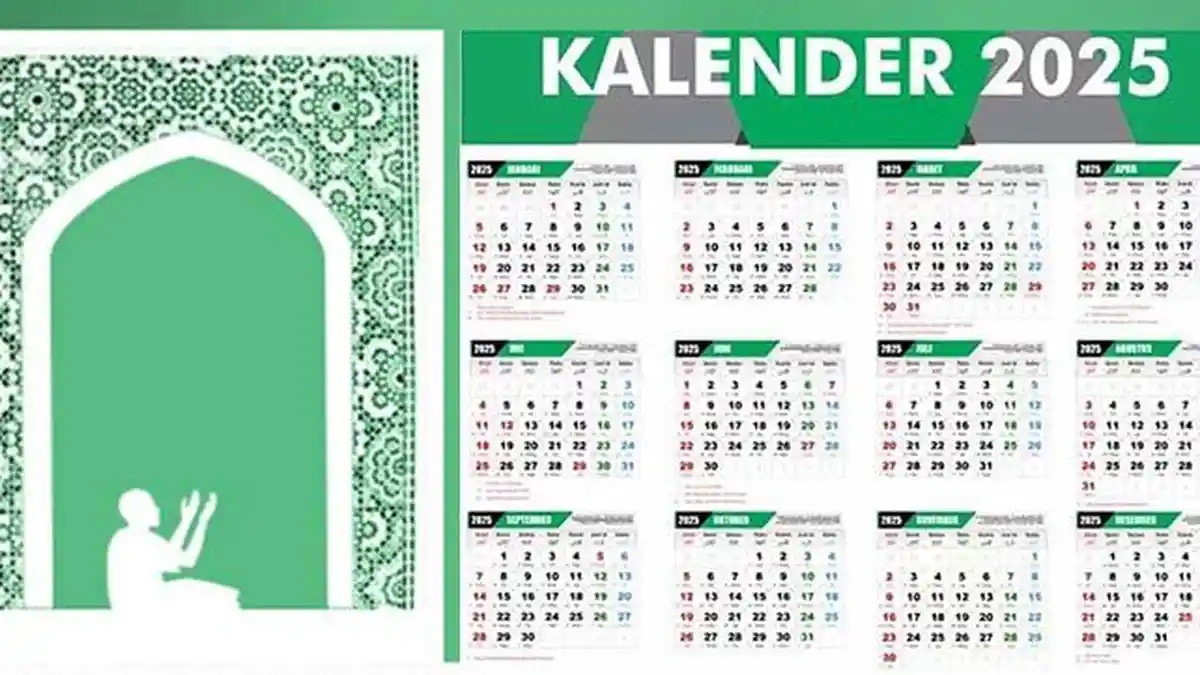 Kalender 2025 Lengkap dengan Hijriyah, Tahun Baru Islam 1447 H Berapa Hari Lagi?